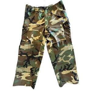 Military Cold Weather Trousers Men Med Short Camo VTG Gore-Tex 8415-01-451-2954